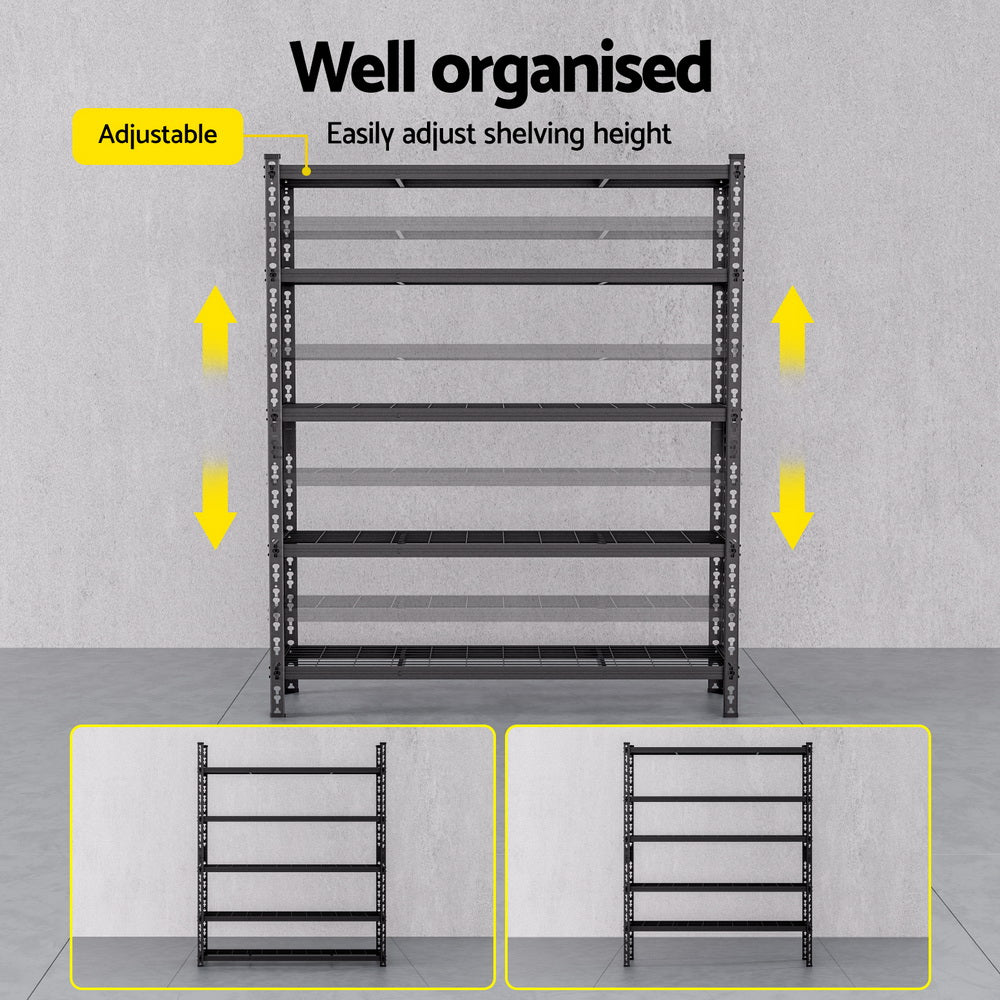 5 x 1.8M Giantz Garage Shelving Warehouse Rack