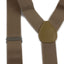 Wide Heavy Duty Adjustable 100cm Latte Adult Mens Suspenders