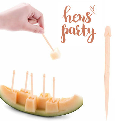 Willy Pecker 20 X Cocktail Toothpicks Hens Night Bachelorette Tooth Picks Food