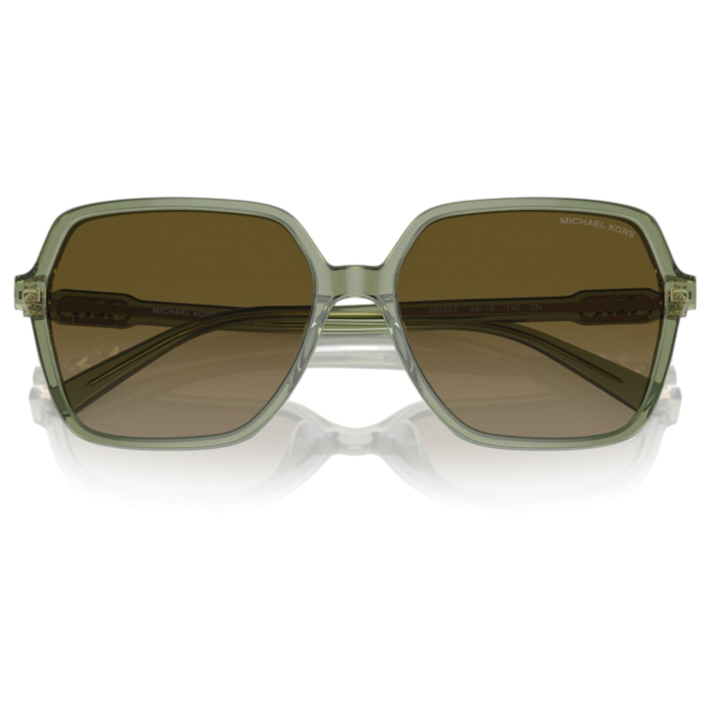 Womens Michael Kors Sunglasses Jasper Mk2196u Transparent Green Gradient Sunnies