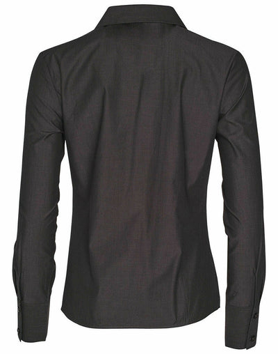 Womens Nano Tech Long Sleeve Shirt Silk Business Office Work Top Button Up M8002