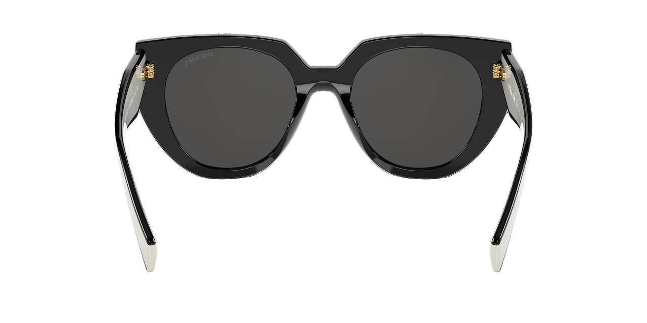Womens Prada Sunglasses Pr 14Ws Black/Talc Cat Eye Sunnies
