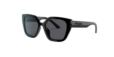 Womens Prada Sunglasses Pr 24Xs 1Ab-5Z1 Black/Grey Polarized Sunnies