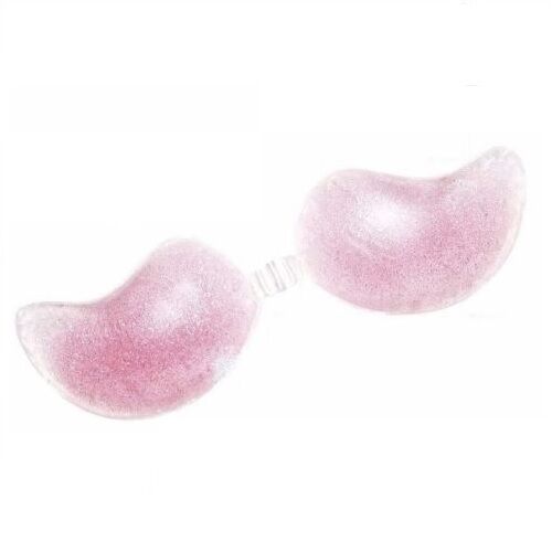 Womens Self Adhesive Glitter Stick On Chicken Fillets Push Up Strapless Bra Wing
