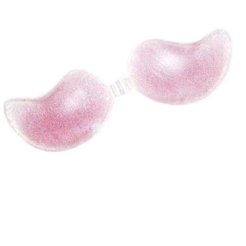Womens Self Adhesive Glitter Stick On Chicken Fillets Push Up Strapless Bra Wing