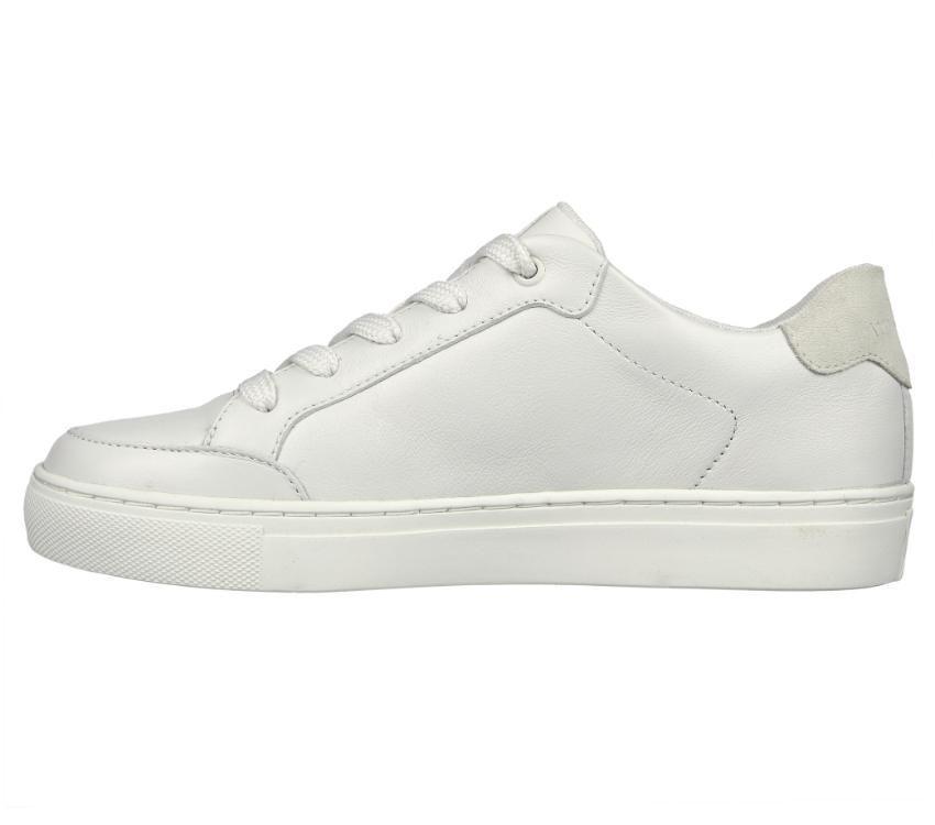 Womens Skechers Side Street White Lace Up Sneaker Shoes