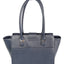 Womens Vky Original Victoria Trapeze Classic Leather Hand Bag Handbag - Navy