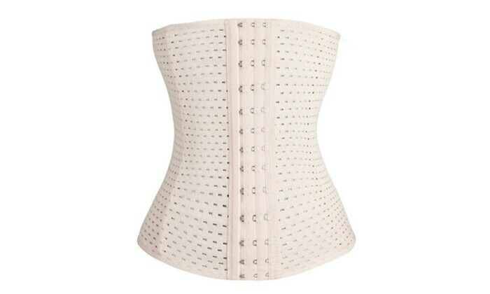 Womens Waist Trainer - Underbust Corset Cincher Ladies Black Beige Hourglass