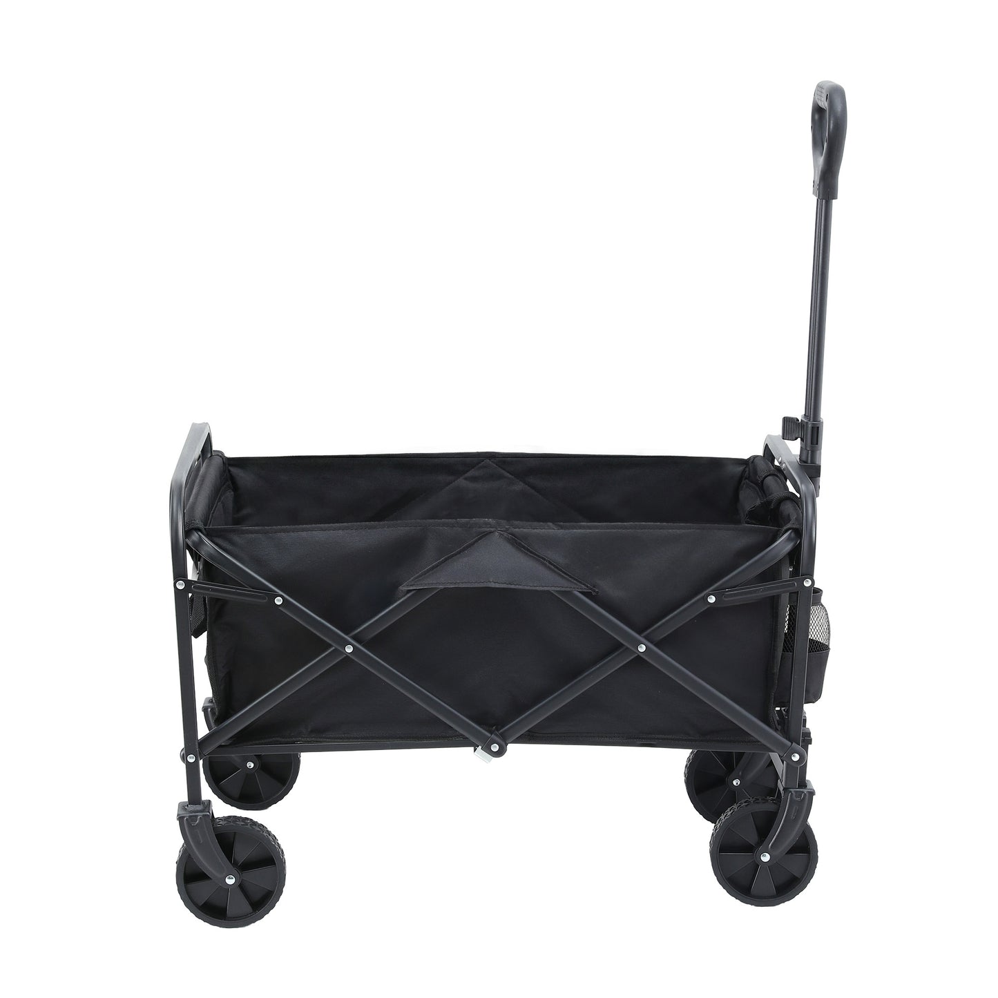Gardeon Garden Cart Folding Trolley Camping Wagon Barrow Outdoor Beach Black