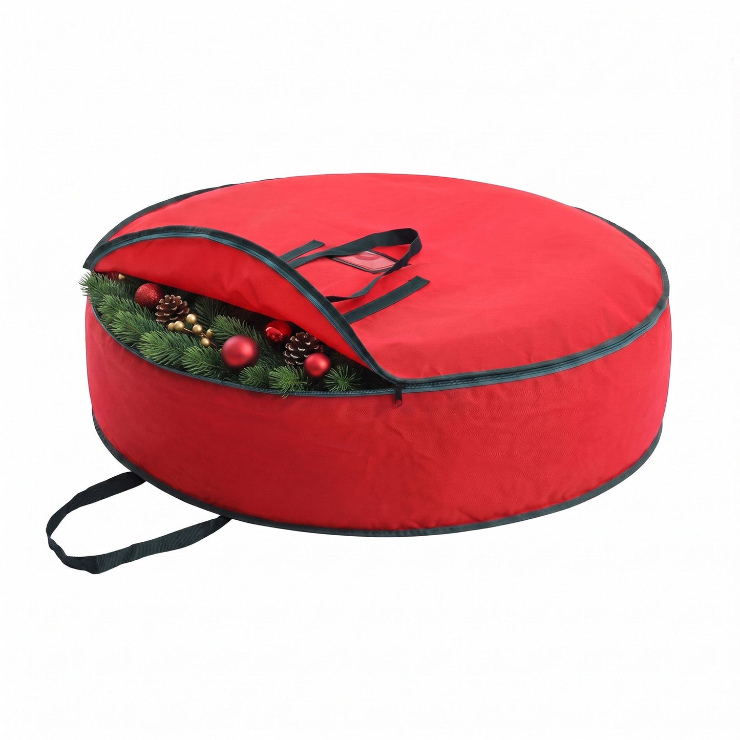 Jingle Jollys Christmas Garland Wreath Storage Bag Baubles Ornaments Container