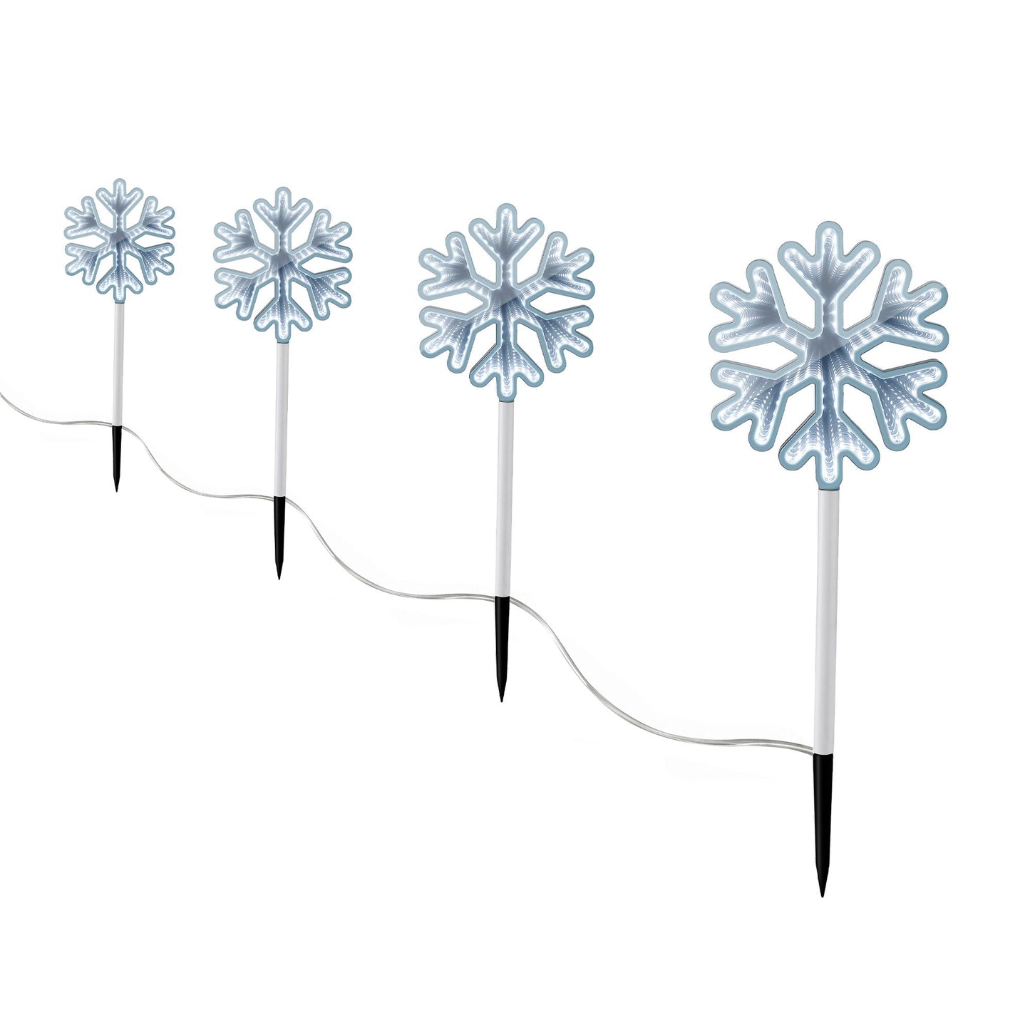 Jingle Jollys 4 Pack Christmas Lights Path Lights Garden Decoration Outdoor Pathway Lighting