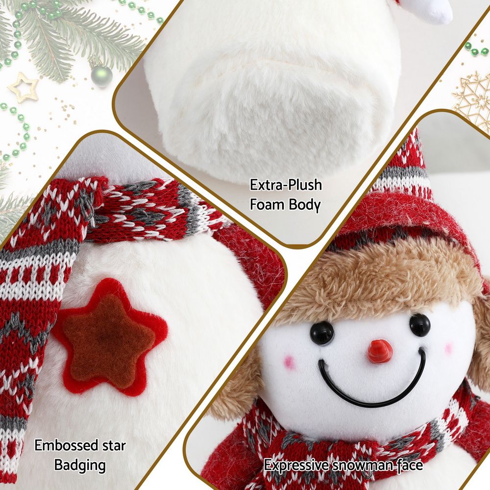 Jingle Jollys Christmas Snowman Handicraft Ornaments Party Decorations 35cm