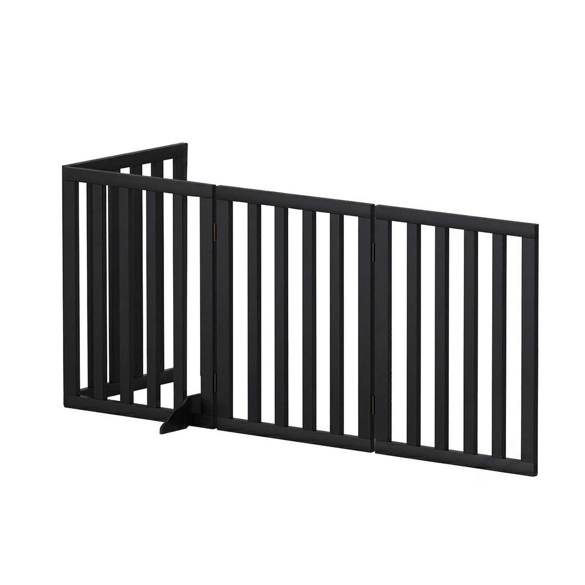 i.Pet Dog Gate Playpen Enclosure 4 Panels Pet Door Fence Wooden Play Pen Stair