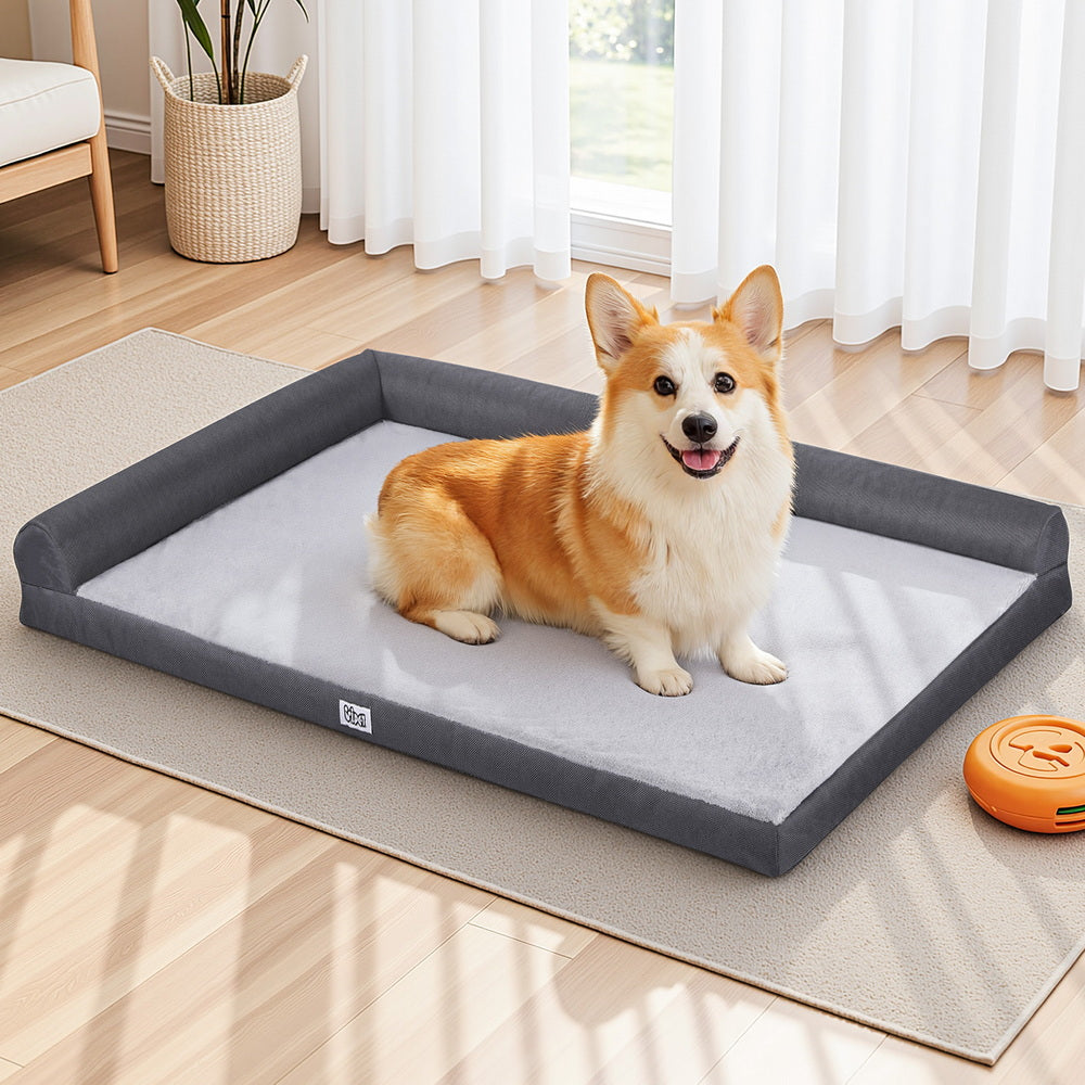 i.Pet Pet Bed Plush Soft Cushion Egg Crate Large Sofa Platform Removable Washable