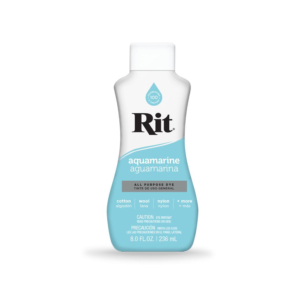 236ml Aqua Marine Fabric Dye Rit Clothes All Purpose Liquid Cloth Tie Colours