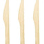 500 X Disposable Wooden Cutlery Bulk Bamboo Party 160mm - Spoons/Knives/Forks