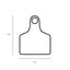 1-100 Cattle Number Ear Tags 5x4cm Set - Small Pink Pig Goat Livestock Label