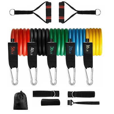 1 Set X 13Pc Yoga Resistance Band Home Workout Set With Handles