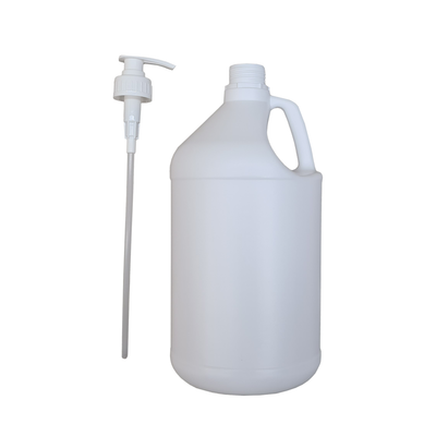 1 x 3.75L / 1 Gallon Plastic Liquid Soap Hand Wash Pump White Bottle Dispenser