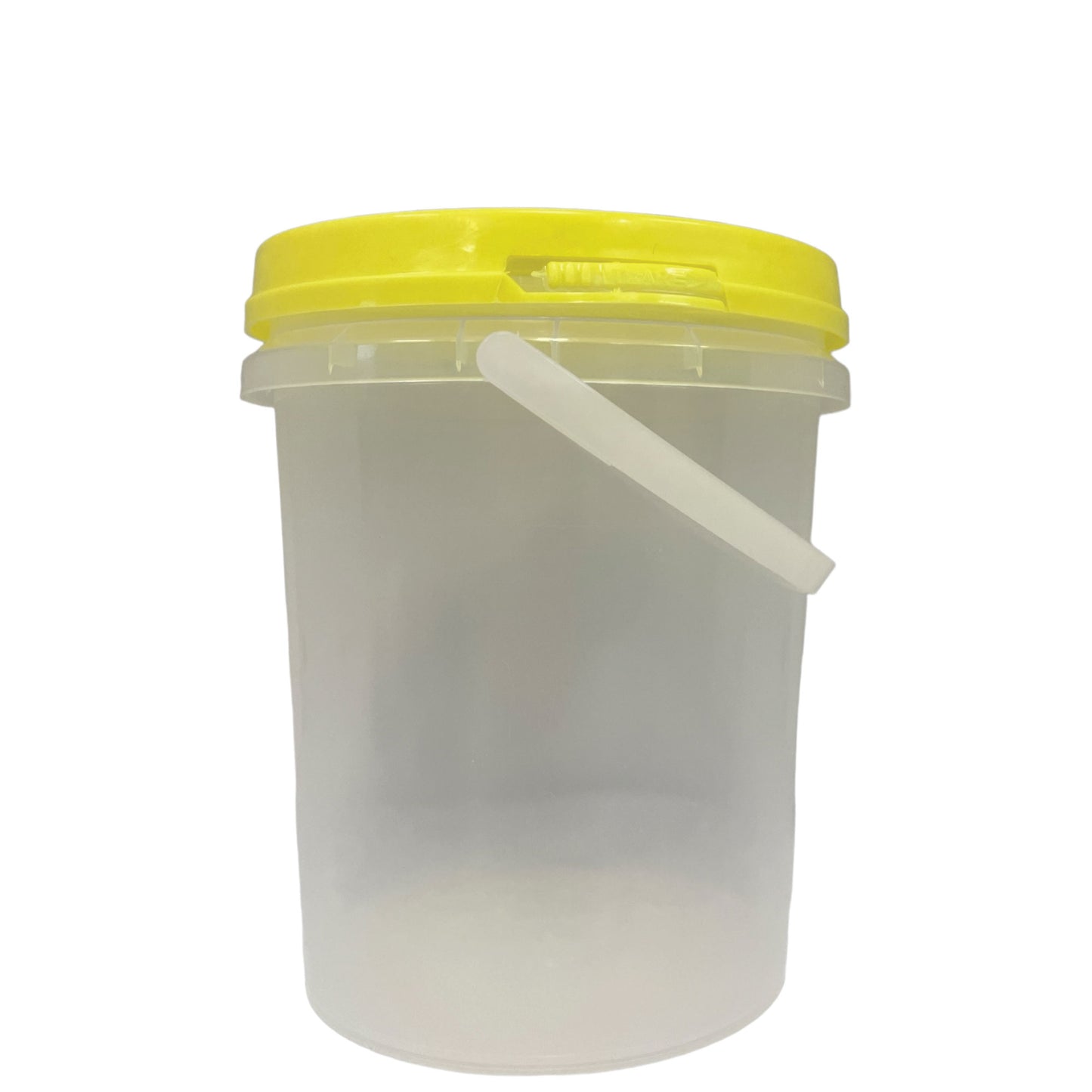 Bulk 100 x 1.2L Honey Bucket with Lid - 1.5Kg Clear Tamper Proof Plastic Tub