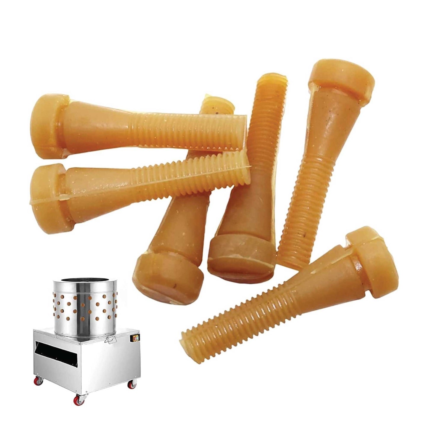 10 Large Replacement Rubber Fingers for Chicken Plucker - Poultry Feathers