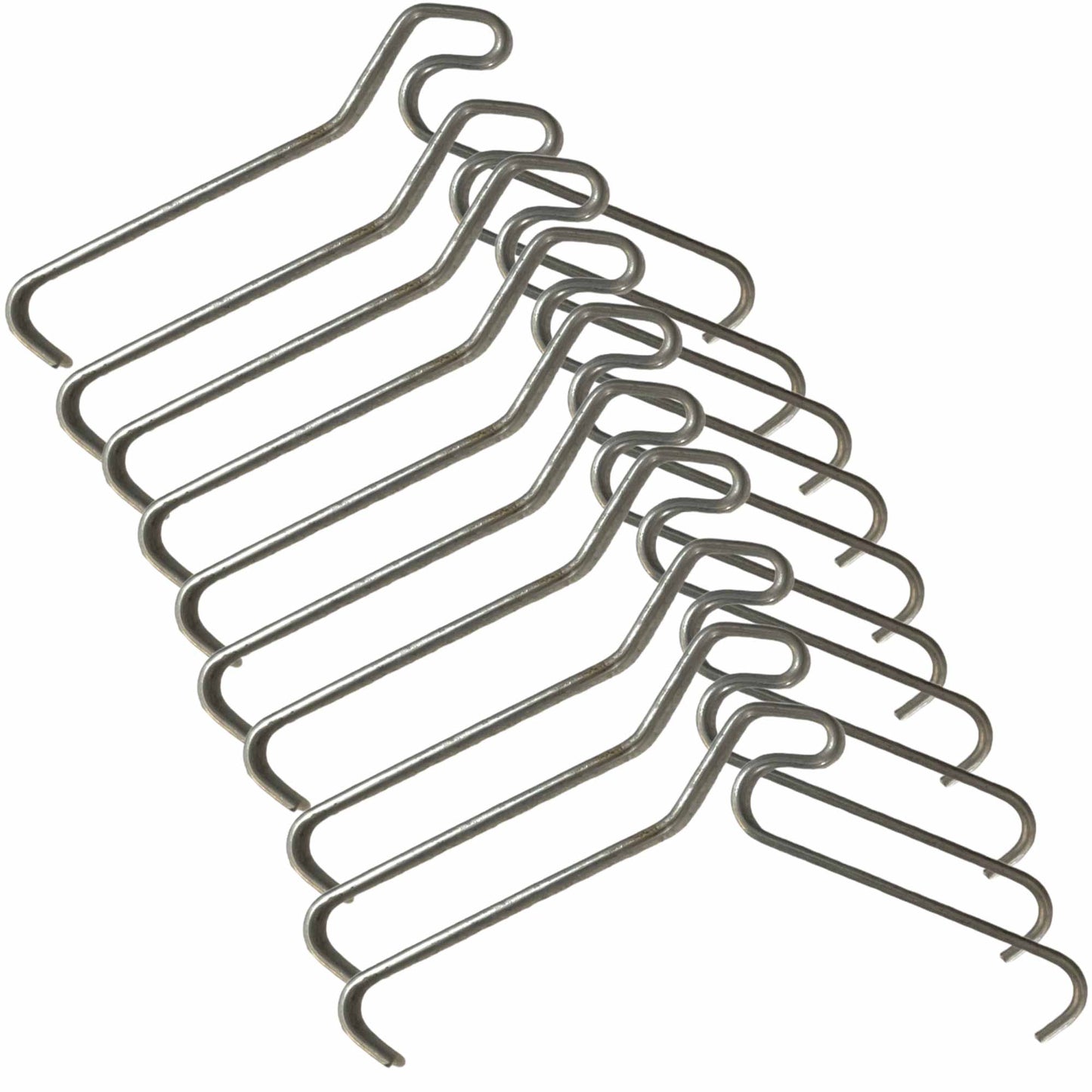 10 Pack 76mm (3") Brick Wall Hooks - Clips Hangers For Pictures Plants