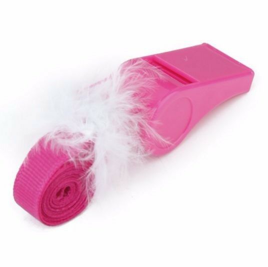 10 Pack Whistles Whistle Hot Pink Sports Cheerleader Hens Night Pink Games Party