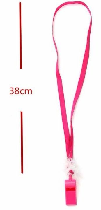 10 Pack Whistles Whistle Hot Pink Sports Cheerleader Hens Night Pink Games Party