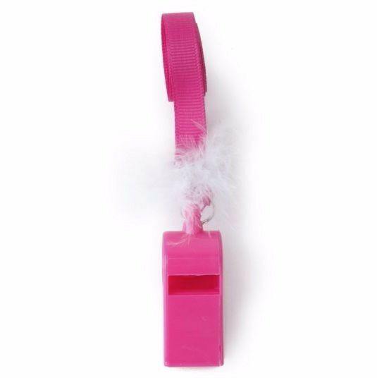 10 Pack Whistles Whistle Hot Pink Sports Cheerleader Hens Night Pink Games Party