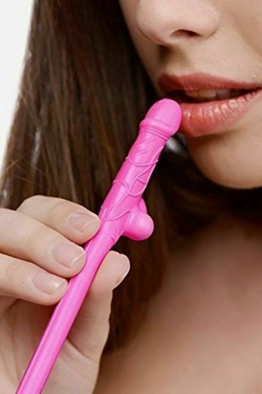 10 Pink Willy Drinking Hens Night Games Party Penis Dick Straws