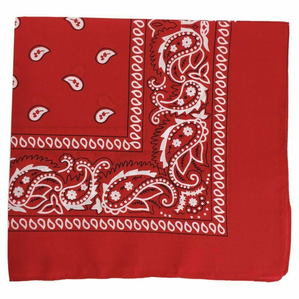 10 x Bandana Paisley Head Wrap 100% Cotton Neck Scarf