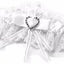 10 x Bridal Garter Wedding Lace Satin Crystal Heart Leg Band Diamante
