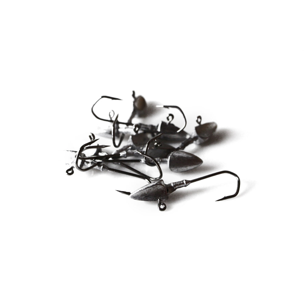 10 x Bullet Jig Heads Fishing Lures Soft Plastics Bream Gulp Shrimp 1/8 Oz 3.5G