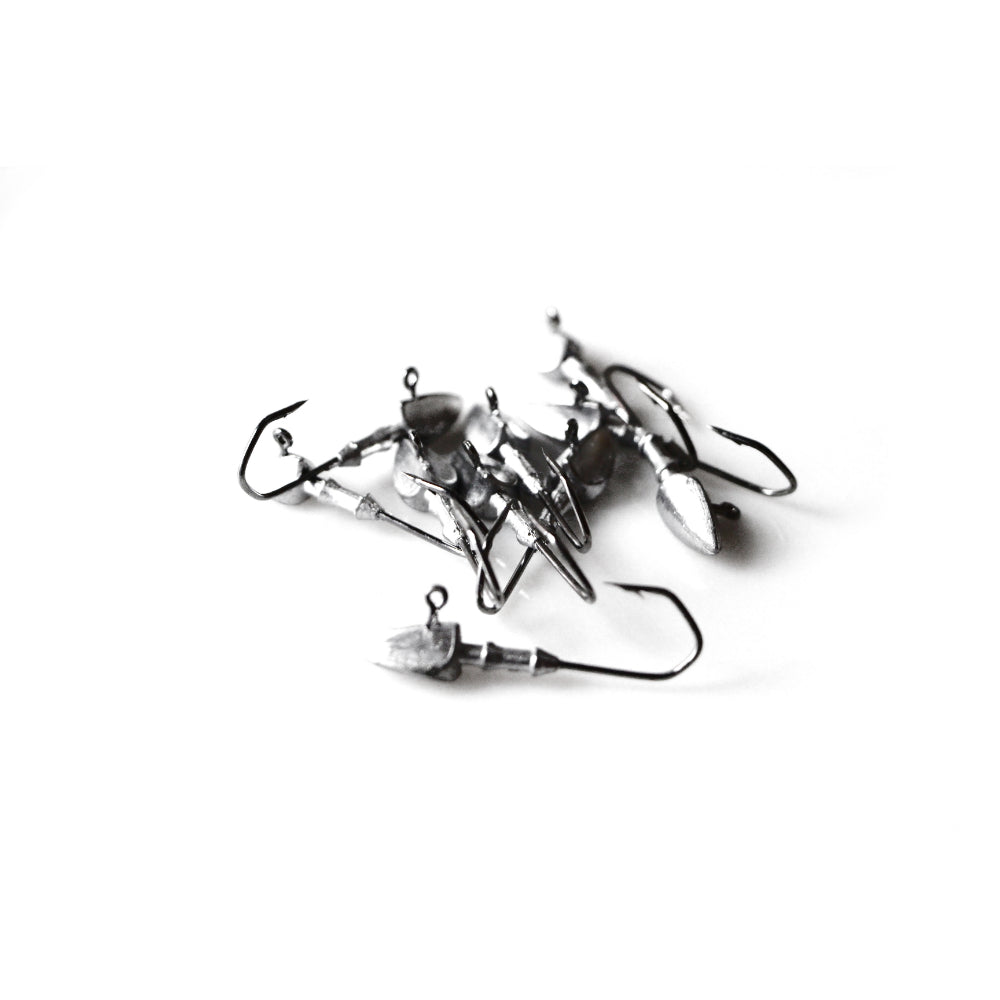 10 x Bullet Jig Heads Fishing Lures Soft Plastics Bream Gulp Shrimp 1/8 Oz 3.5G
