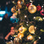 10 x Christmas Tinsel Thick 2-Tone Xmas Garland Tree Decorations - Green/Gold