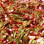 10 x Christmas Tinsel Thick 2-Tone Xmas Garland Tree Decorations - Red/Gold