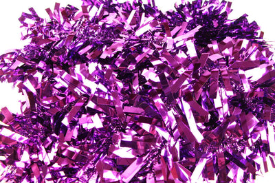 10 x Christmas Tinsel Thick Xmas Garland Tree Decorations - Purple