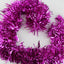 10 x Christmas Tinsel Thin Xmas Garland Tree Decorations - Hot Pink