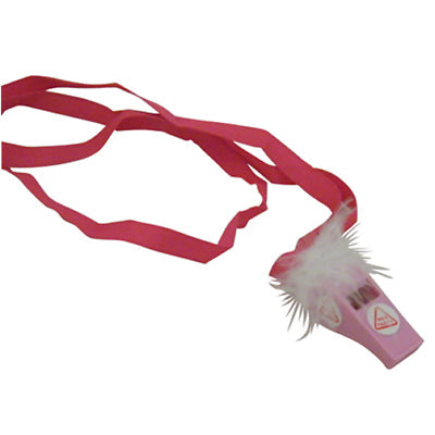 10 x Hot Pink Whistles Whistle Sports Cheerleader Hens Night Pink Games Party