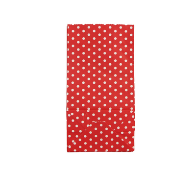 10 x Paper Lolly Bags Large 23Cms Wedding Birthday Gift Polka Dots Red