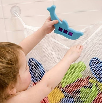 10 x White Baby Kids Bath Toys Holder Organiser Hanging Large Bag