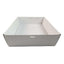 10 x White Disposable Catering Grazing Boxes Trays With Clear PET Lids