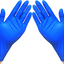 100 Pcs X Disposable Nitrile Examination Blue Powder-Free Gloves - Medium