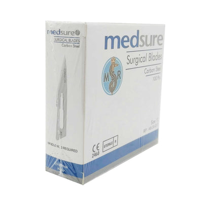 100 Surgical Scalpel Blades Size 11 Sterile Carbon Steel Disposable Sealed
