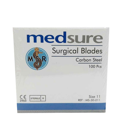 100 Surgical Scalpel Blades Size 11 Sterile Carbon Steel Disposable Sealed