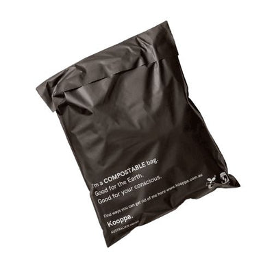100 X Black Biodegradable Medium Mailer 280X380mm Compostable Bag Satchels
