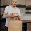 100 X Brown Twisted Handle Kraft Paper Bags Size Small
