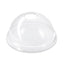 100 X Drinking Cups Clear Pp With Clear Dome Lid 12Oz / 340Ml