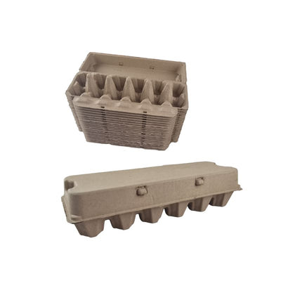 100 X Extra Large Brown Duck Egg Cartons For 12 Eggs Full Dozen Cardboard Carton