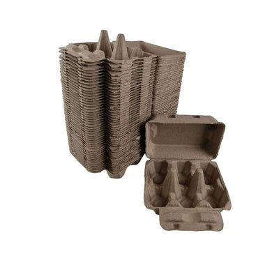 100 X Large Brown Duck Egg Cartons For 6 Eggs Half Dozen Carton